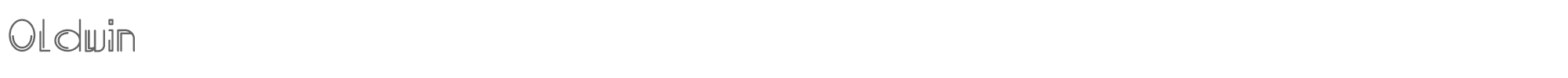 Sample characters Oldwin Font