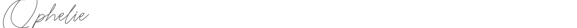 Sample characters Ophelie Font