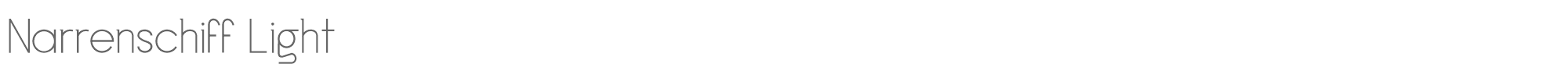 Sample characters Narrenschiff Font