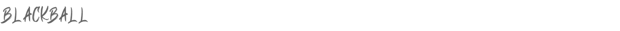 Sample characters Blackball Font