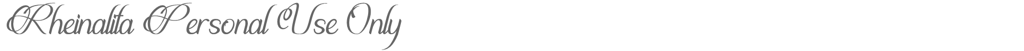 Rheinalita Rheinalita.ttf font preview