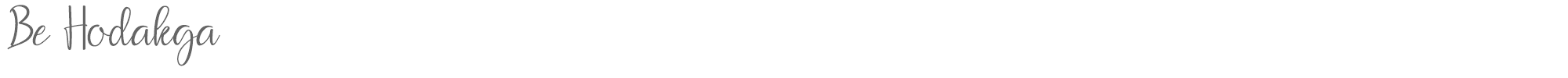 Be Hodakga BeHodakga.otf font preview