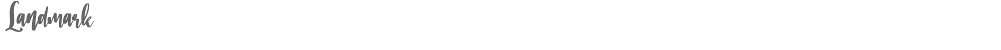 Sample characters Landmark Font