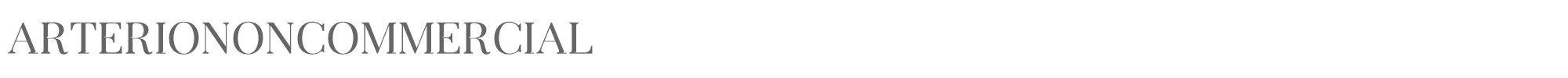 Sample characters Arterio Font
