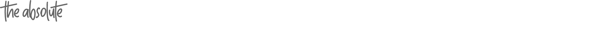 Sample characters The Absolute Font