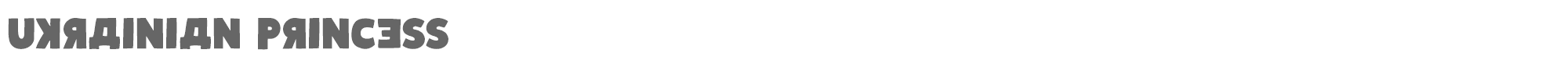 Ukrainian Princess UkrainianPrincess.ttf font preview