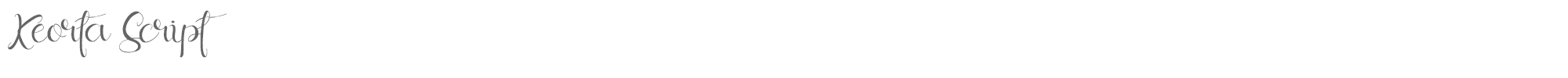 Sample characters Keorta Script Font