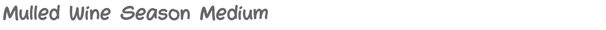 Sample characters Mulled Wine Season Font