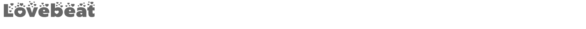 Sample characters Lovebeat Font