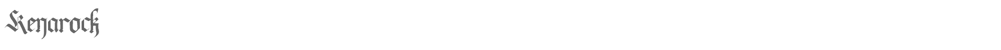 Kenarock Kenarock.otf font preview