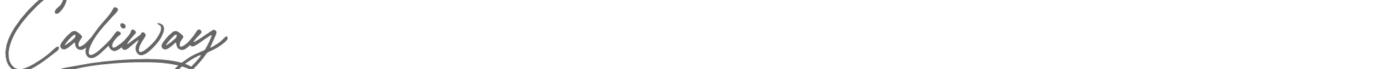 Sample characters Caliway Font