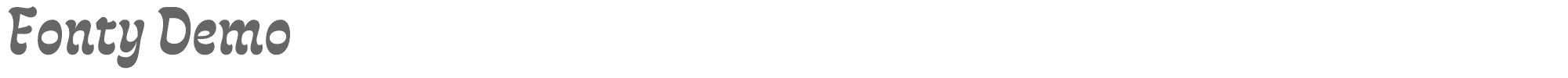 Sample characters Fonty Font
