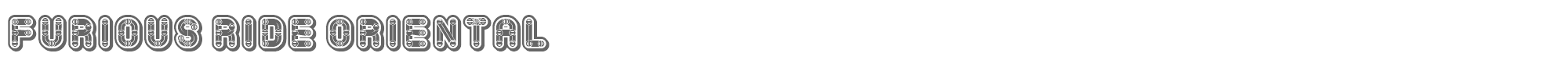 Furious Ride FuriousRideOriental.ttf font preview