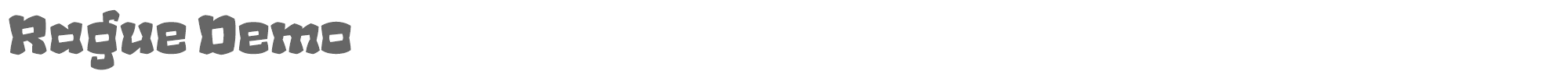 Sample characters Rague Font