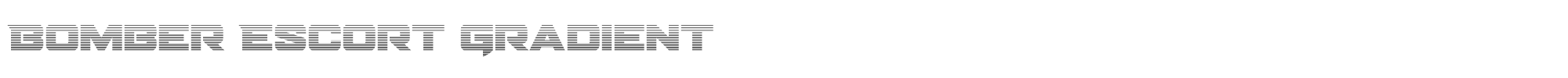 Bomber Escort bomberescortgrad.ttf font preview