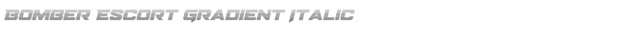 Bomber Escort bomberescortgradital.ttf font preview
