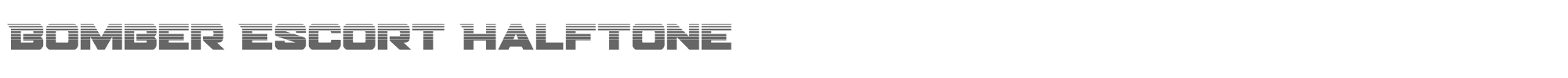 Bomber Escort bomberescorthalf.ttf font preview