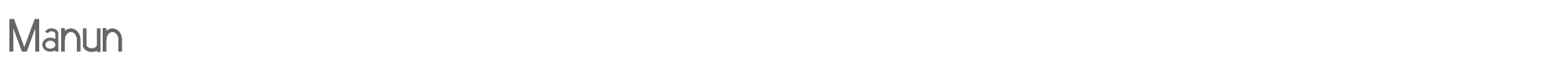 Sample characters Manun Font