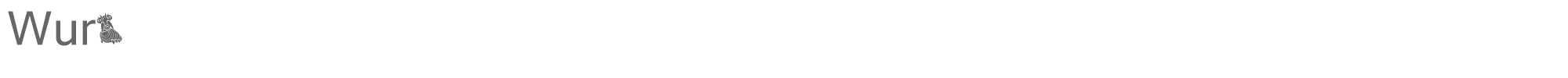 Sample characters Wurm Font