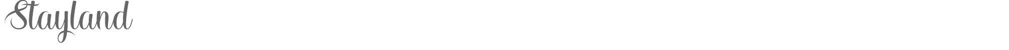 Sample characters Stayland Font
