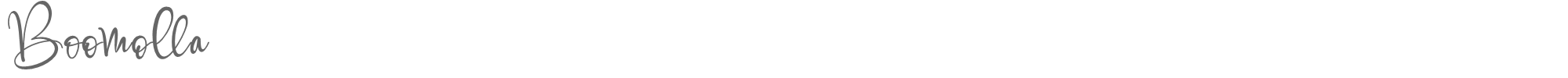 Sample characters Boomolla Font