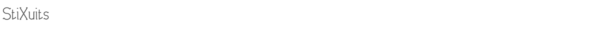 Stixuits StiXuits.TTF.ttf font preview