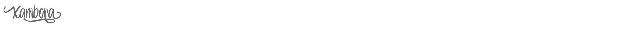 Sample characters Xambora Font