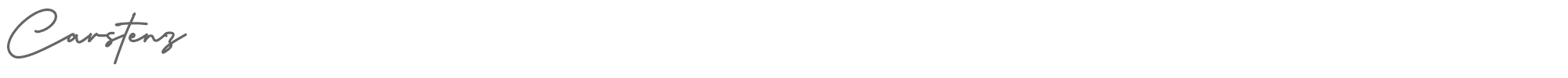 Sample characters Carstenz Font