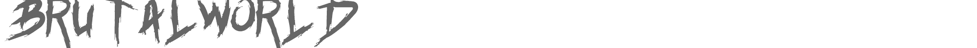 Brutalworld Brutalworld.ttf font preview