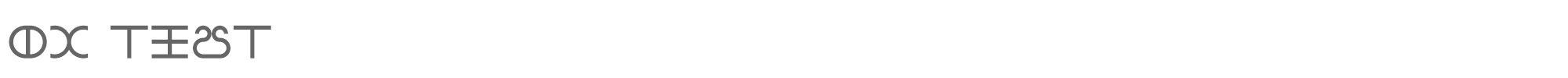 Sample characters DC Test Font
