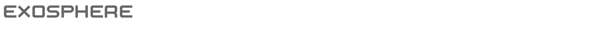 Sample characters Exosphere Font