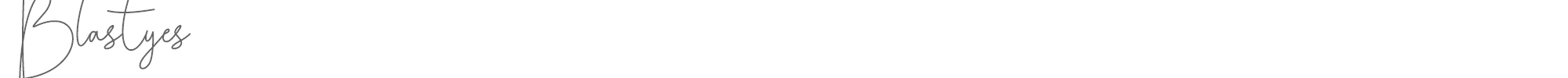 Sample characters Blastyes Font