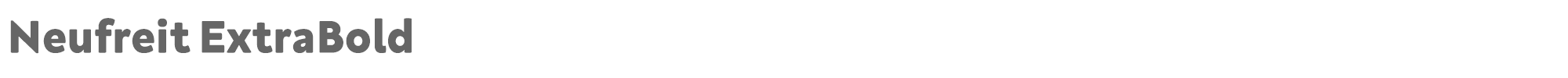Sample characters Neufreit Font