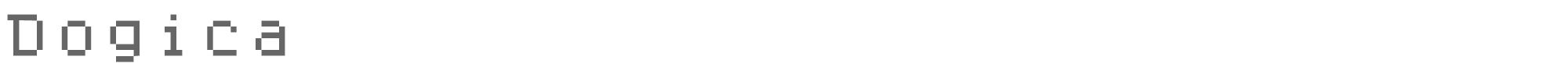 Sample characters Dogica Font