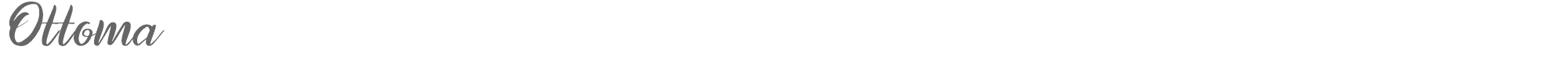 Sample characters Ottoma Font
