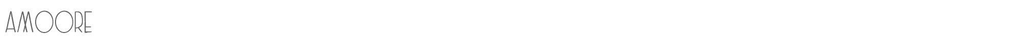 Sample characters Amoore Font