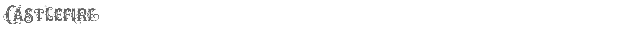 Sample characters Castlefire Font