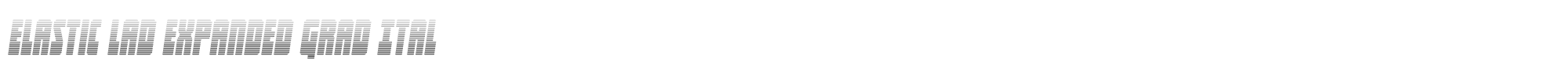 Elastic Lad elasticladexpandgradital.ttf font preview