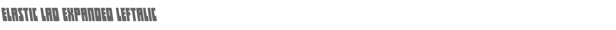 Elastic Lad elasticladexpandleft.ttf font preview