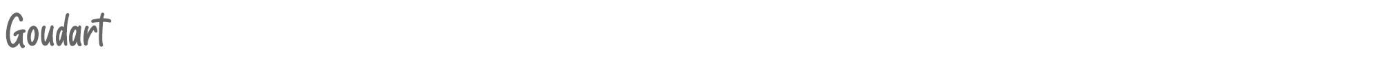 Goudart Goudart.otf font preview