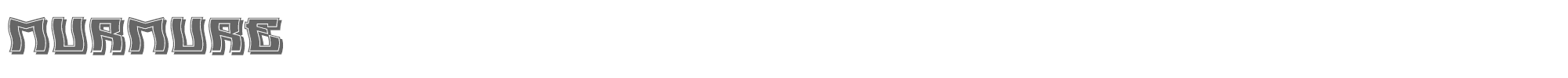 Sample characters Murmure Font
