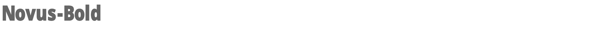 Sample characters Novus Font
