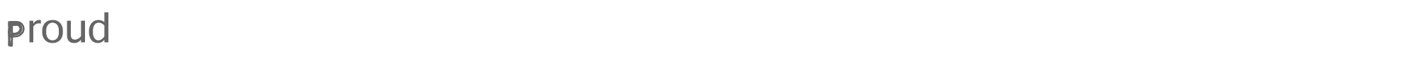 Sample characters Proud Font