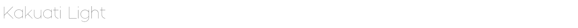 Sample characters Kakuati Font