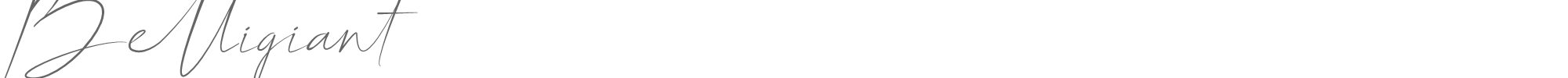 Sample characters Belligiant Font