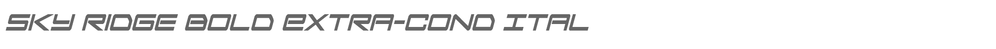 Sky Ridge skyridgboldextracondital.ttf font preview