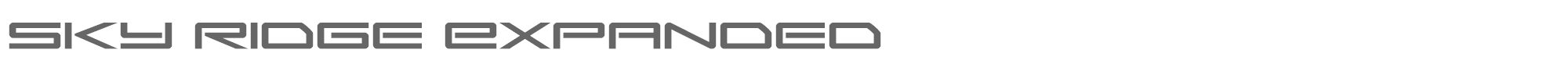 Sky Ridge skyridgeexpand.ttf font preview