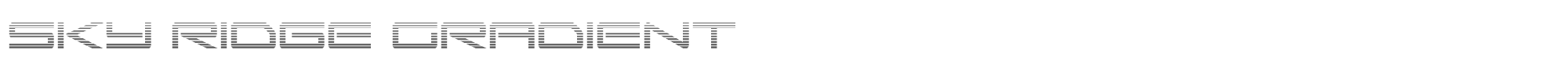 Sky Ridge skyridgegrad.ttf font preview