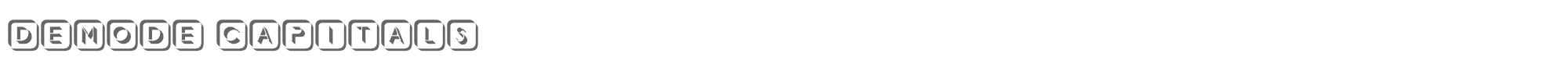 Demode Capitals DemodeCapitals.ttf font preview