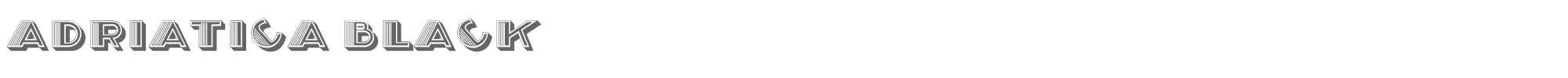 Adriatica AdriaticaBlack.ttf font preview